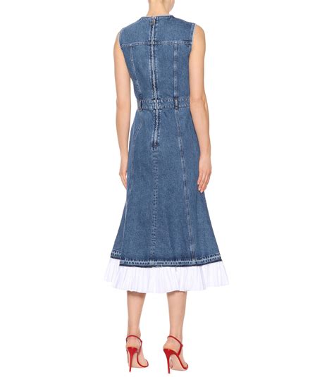 alexander mcqueen denim dresses.